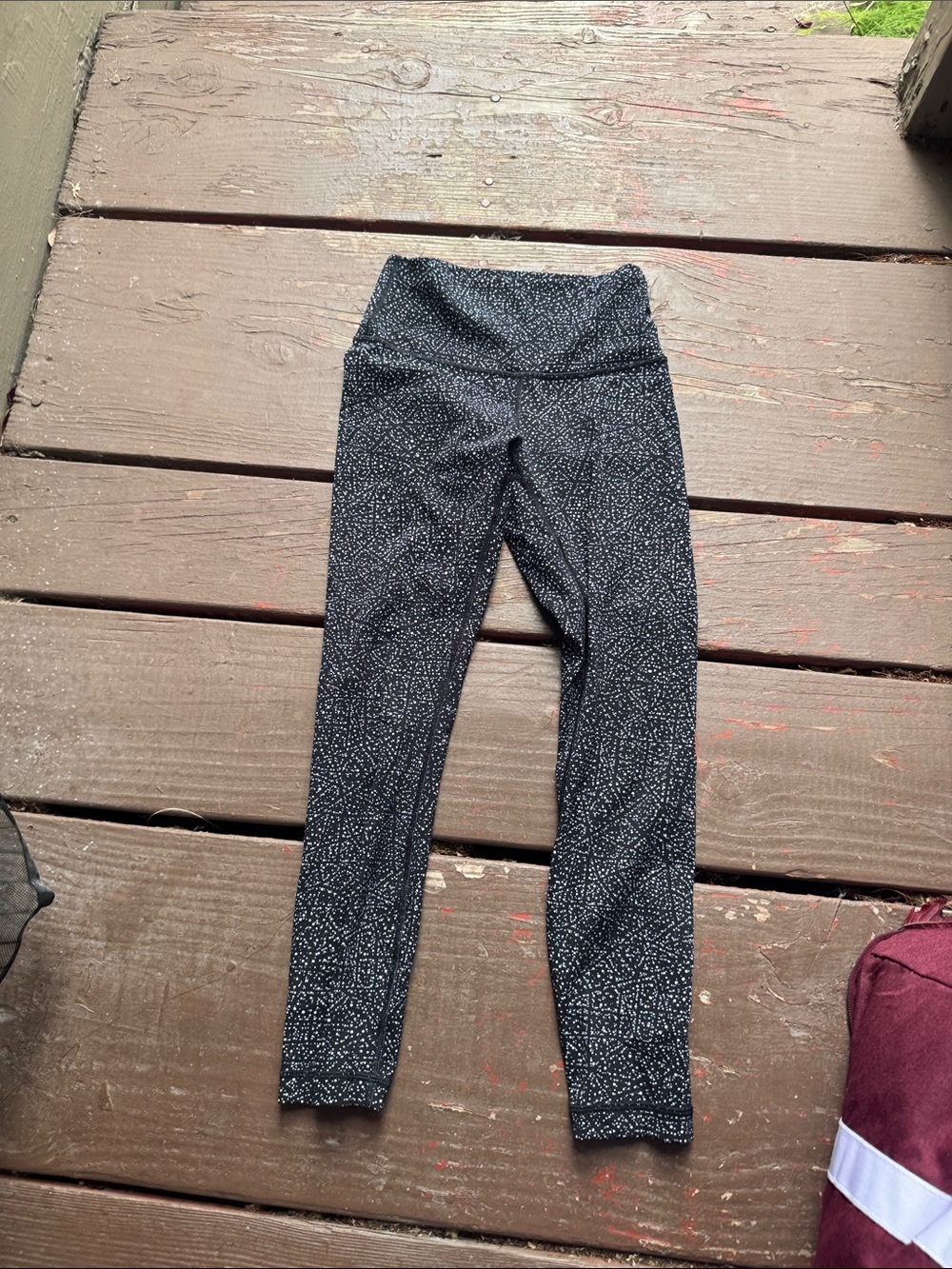 lululemon athletica Black with White Speckle Leggings